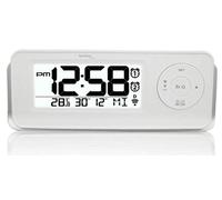 (TG. 18.8x4.2x7.2 cm) Technoline WT 498S Orologio Radio, Bianco, 18.8x4.2x7.2 cm