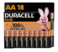 (TG. 18 Batterie) Duracell Batterie Plus AA (pacco da 18) - Alcalina 1.5V - Fino