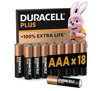 (TG. 18 Batterie) Duracell Batterie Plus AAA (pacco da 18), Pile Alcaline 1.5V,