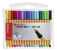 (TG. 18 pezzi - custodia) Fineliner - STABILO point 88 Mini - Astuccio da 18 - C