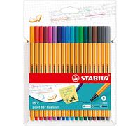 (TG. 18 unit (Confezione da 1)) Fineliner - STABILO point 88 - Astuccio da 18 -