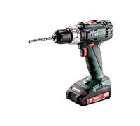 (TG. 18 V) metabo 602317500 SB 18 L 2.0 AH Drill Senza Chiave Nero, Verde, Argen