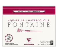 (TG. 18 x 24 cm) Clairefontaine 96413C Blocco di Carta Fine Incollato a 4 Lati,