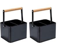 (TG. 18 x 25 x 15 cm (Confezione da 2)) Wenko 55023100 Cestello porta utensili B