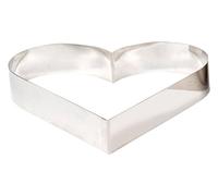 (TG. 18 x 4.5 cm) Decora 0060463 Sagoma Inox Cuore, 18 x 4.5 cm, Acciaio Inossid
