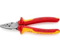 KNIPEX 97 78 180 Pinza per serrare terminali a bussola isolati con manici rivest