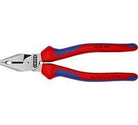 Knipex Pinza Universale Tipo Forte Bonderizzata Nera, Rivestiti in Materiale Bicomponente 180 Mm (Confezione Self-Service/Blister) 02 02 180 Sb