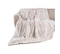 (TG. 180 x 220 cm) Douceur d'Intérieur Lynx Plaid, 180 x 220 cm, Simil Pellicci