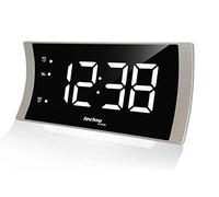 (TG. 180 x 96 x 47 mm) technoline Moderna radiosveglia a LED WT949 Curved con Te
