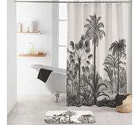 (TG. 180L x 200A cm (1 Pannelli)) Douceur d'Intérieur Tenda da Doccia con Ganci