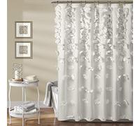 (TG. 182.9L x 182.9A cm (1 Pannelli)) Lush Decor Riley Tenda da doccia con papil