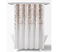 (TG. 182.9L x 182.9A cm (1 Pannelli)) Lush Decor Tenda da doccia con fiori piang