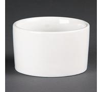 (TG. 185ml 90mm) Olympia u176 Whiteware Contemporary Ramekin, Bianco (Confezione