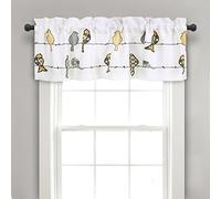 (TG. 18L Valance) Lush Decor Rowley - Mantovana per tenda con uccellini (pannell