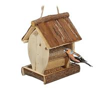 (TG. 19.5 x 15 x 12.5 cm) Relaxdays Mangiatoia per Uccelli, Casetta da Appendere