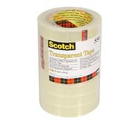 (TG. 19 mm x 66 m) 3M Scotch Nastro Adesivo Trasparente Acrilico, 19 mm x 66 m,