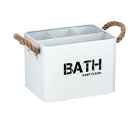 (TG. 19 x 13 x 12.5 cm) Wenko 23700100 - Scatola per bagno, 19 x 12, 5 x 13 cm,