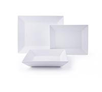 (TG. 19 x 20 x 16 cm) Excelsa Tokyo Servizio Piatti 12 Pezzi, 4 Persone, Porcell