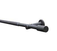 (TG. 190-340 cm) Gardinia Set con Bastone per Tende Elba Cilindro 1 Binario Ø 1