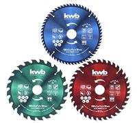 (TG. 190 x 30/20/16 mm) set di lame per seghe circolari kwb 190 x 30/20 / 16 mm
