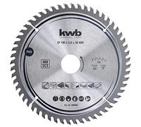 (TG. 190 x 30 mm) kwb lama per sega circolare 190 x 30 mm, taglio molto fine, ad