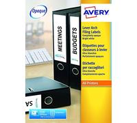(TG. 192 x 38) Avery L4760-25 Etichette per Raccoglitori, 7 Pezzi per Foglio, 25