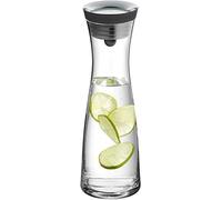 (TG. 1L) WMF Basic Caraffa per acqua di base, 1 L, Vetro, Nero - NUOVO