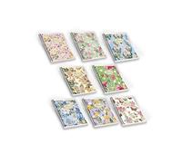 (TG. 1R , righe) Pigna Nature Flowers , 02182581R , Quaderno Spiralato f.to A5 ,