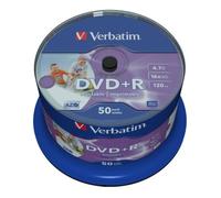 (TG. 1TB) Verbatim DVD+R 16x Speed (photo inkjet printable) confezione da 50 -