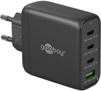 (TG. 1x USB-A 3x USB-C) goobay Caricabatterie rapido USB-C PD Multiport 4 porte