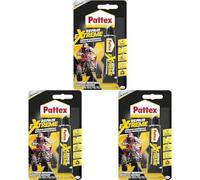 (TG. 1x20g (Confezione da 3)) Pattex Repair Extreme Super colla, Colla trasparen