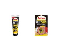 (TG. 1x250g tubo) Pattex Millechiodi Forte & Rapido, Adesivo Di Montaggio Extra