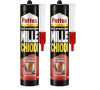 (TG. 1x460g cartuccia (Confezione da 2)) Pattex Mille Chiodi Extreme, forte ades