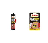 (TG. 1x460g cartuccia) Pattex Mille Chiodi Extreme, Forte Adesivo Di Montaggio,