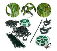 (TG. 2,00 x 8,00 x 12,30cm) Relaxdays, Verde, Clips per Piante, Set da 110, Moll
