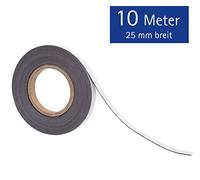 (TG. 2,5 cm x 10 m) MAUL HEBEL Magnetband, Länge: 10 m, Breite: 25 mm, schwarz