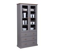 (TG. 2 ante / 3 cassetti) Inter Link - Vetrina - Credenza - Stoviglie - Mobile d