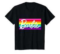(TG. 2) Bambino Maglietta Barbie Per Ragazze, Ufficiale, Multicolori Maglietta -