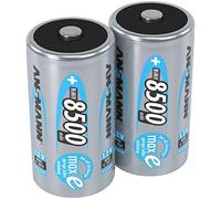 (TG. 2 Batterie) ANSMANN 2x Batterie ricaricabili stilo Mono D - 8500 mAh 1,2 V