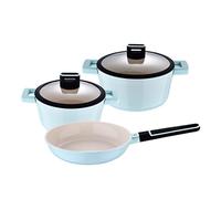 (TG. 2 Cacerolas con tapa + 1 Sartén) San Ignacio Cosy-Batteria da Cucina 5 Pez