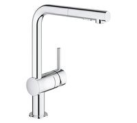 (TG. 2 Getti) Grohe 30274000 Miscelatore Monocomando per Lavello, Grigio (Cromo)