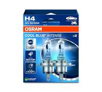 (TG. 2 Lampade) OSRAM COOL BLUE INTENSE H4, +100% di luminosit in più, fino a