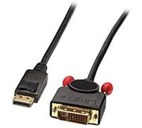 (TG. 2 m) Lindy 41491 Cavo DisplayPort/DVI-D Attivo, 2 m, Nero - NUOVO