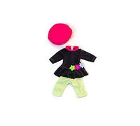 (TG. 2) Miniland -31646 Vestito per Bambola, Colore: Verde/Rosa (31645, Colore/M