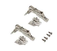 (TG. 2 pezzi) Emuca 1015207 Kit cerniera collo dritto con scodellino Ø35mm 165
