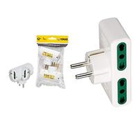 (TG. 2 pezzi) Vimar FP00316.B Adattatore multiplo SICURY 250 V~ verticale 2 pezz