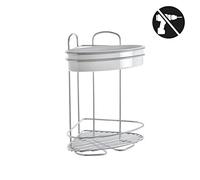 (TG. 2 PIANI) Metaltex serie Orbit - Mensola angolare 2 piani - (403708) - NUOVO