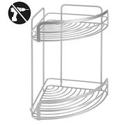 (TG. 2 PIANI) Metaltex serie Viva - Cestello angolare 2 piani - (404816) - NUOV