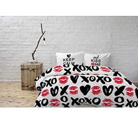 (TG. 2 Posti) Italian Bed Linen Parure Copripiumino Shine in Stampa Digitale, Ma