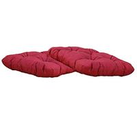 (TG. 2 Unit (Confezione da 1)) Chicreat Cuscini per sedie, rosso, 50 x 50 x 8 c